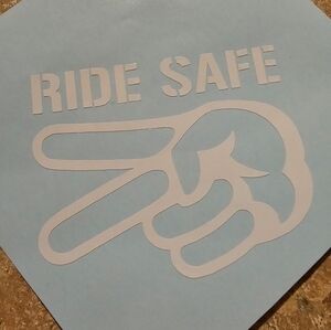 Ride Safe Motorcycle Decal